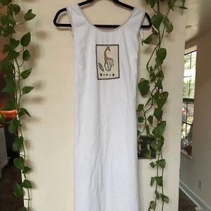Nina piccalino white cotton dress